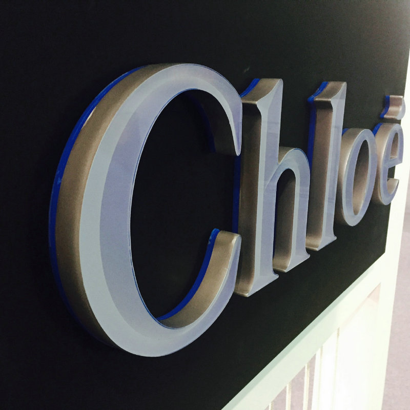 厂家直销迷你发光字制作led发光迷你字定制不锈钢广告牌发光字